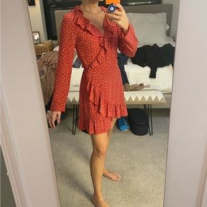 Realisation - Alexandra Wrap Dress in Red Star